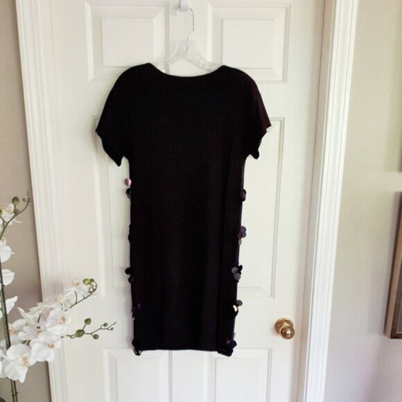 NWOT Joe Fresh black sequin t-shirt dress Size S - Picture 8 of 8
